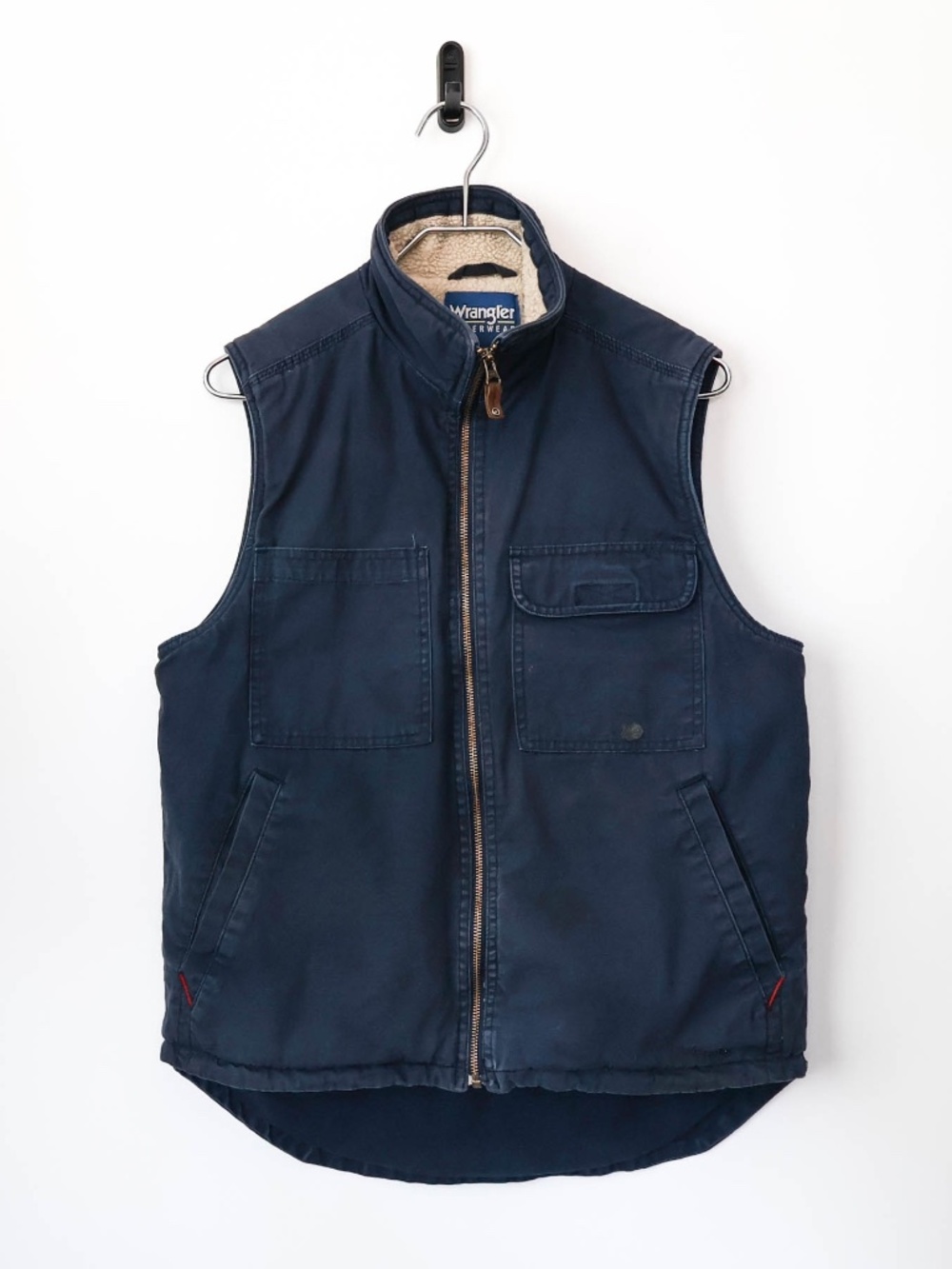Vintage Y2K Wrangler Western Outerwear Sherpa Lined Vest